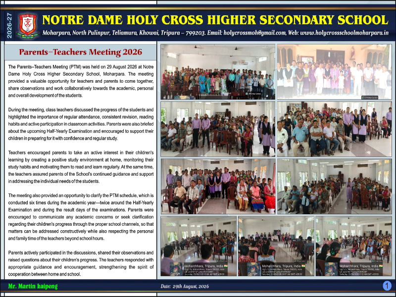 Parents - Teachers Meeting 2026