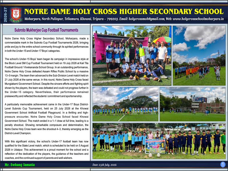 Subroto Mukherjee Cup Football Tournaments